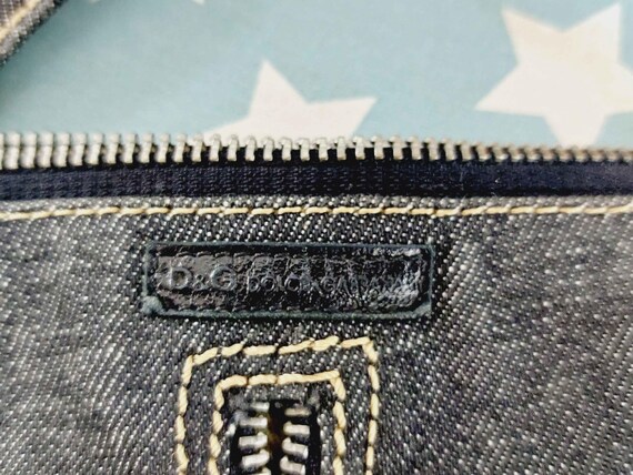 Dolce and Gabbana D&g Denim Jeans Zipper ZIP All Around Messenger