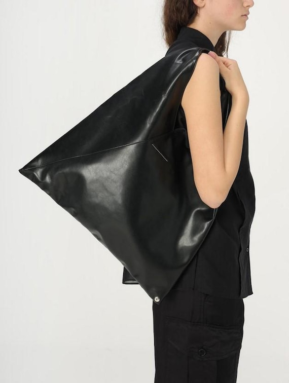 MM6 Maison Margiela Unisex Japanese Origami Black Medium Faux
