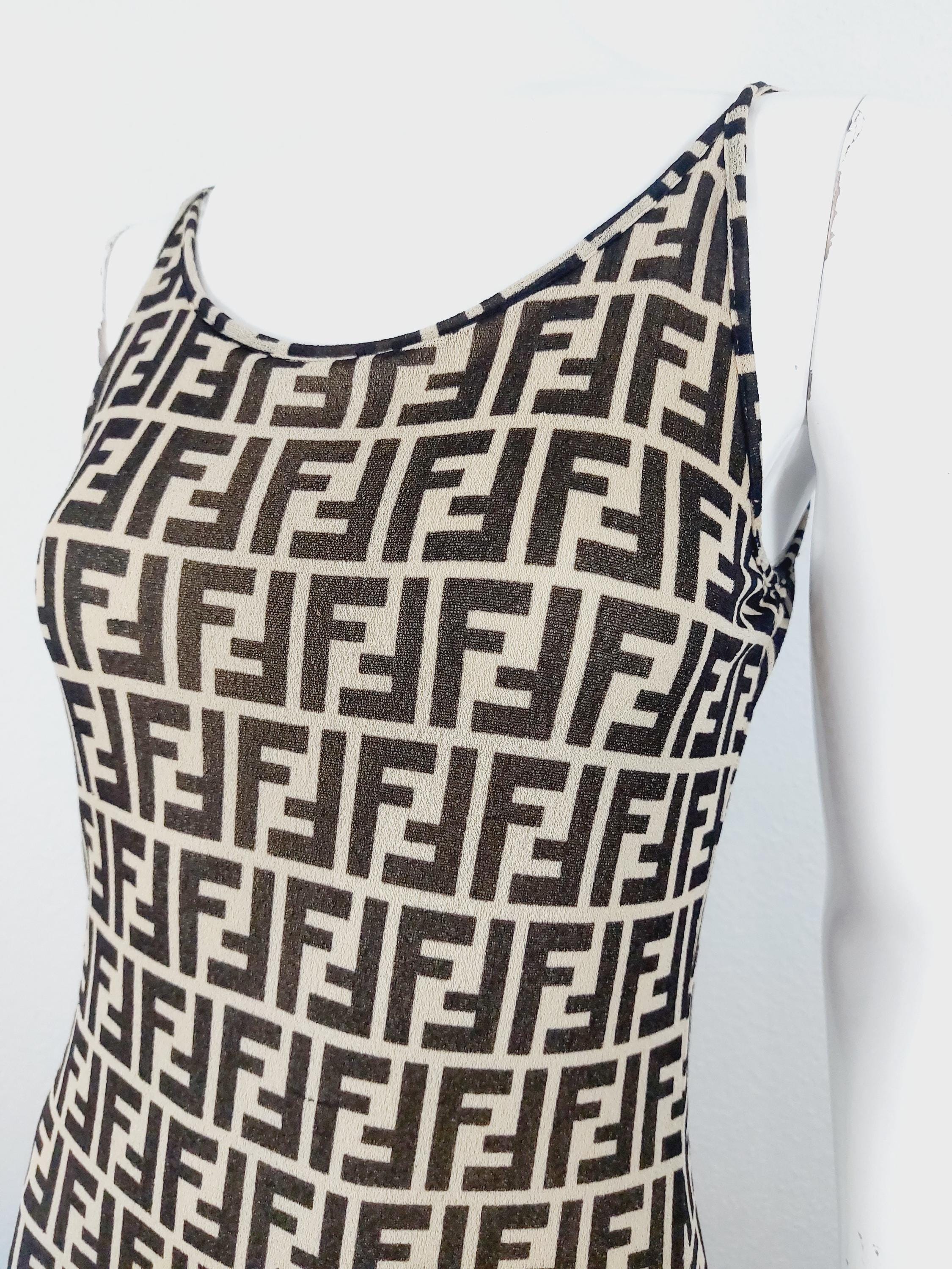 ワンピース FENDI FF monogram dress FENDI Fendi Women Ff Monogram Dress | luosophy | REVERSIBLE
