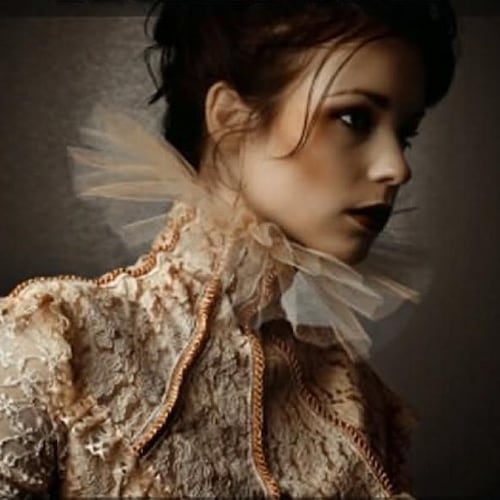 alexander mcqueen rose gold dress Ladivine CC8251 Elegantly Fitted Lace Embellished Formal Gown with Leg Slit Rose Gold / 4