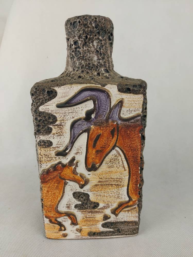 SCHEURICH Ceramic Vase With Fat Lava Glaze 281-30 - Etsy