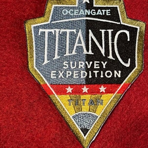 Erinnerung an den Titan Submersible 2023 Mission Patch | Original Gestickter Titan Aufnäher für Sammler und zur Erinnerung