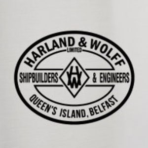Harland & Wolff Shipyard Logo Flask, 9 Ounce Stainless Steel Hip Flask, Titanic Shipbuilding Gift, Vintage Navy Barware, Portable Beverage
