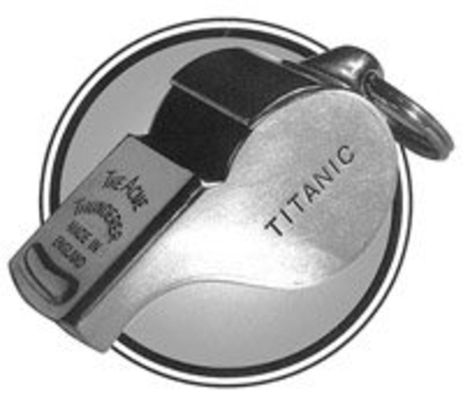 RMS Titanic Officers Whistle Solid Brass Nickel Plated Etsy