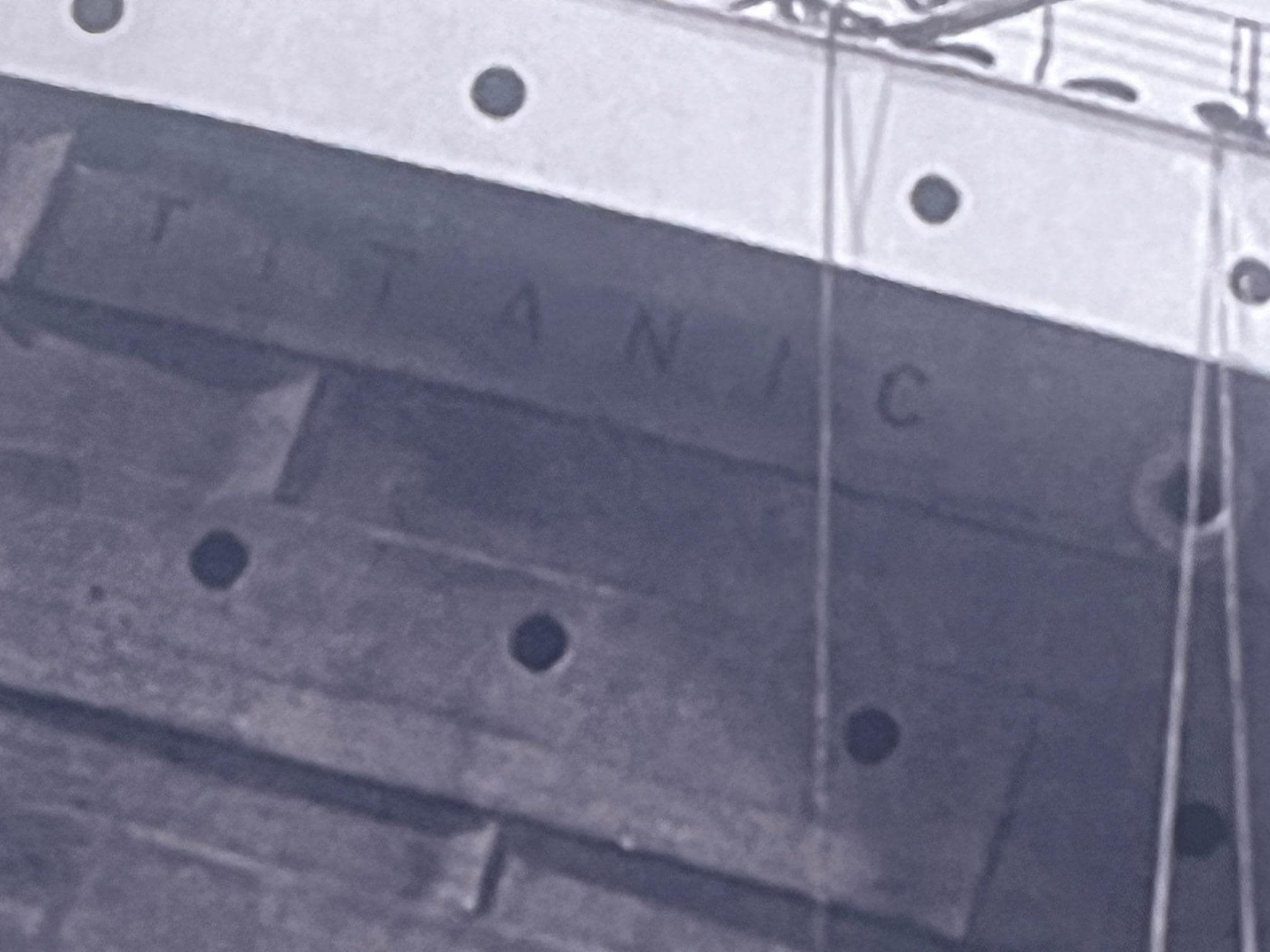 Titanic Bow Name Plate Reprint | RMS Titanic Iron Letters | Rare ...