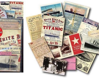 SPECIAL PRICING two dollars off Regular Priceo 15.99 RMS Titanic Huge bundle of replica documents- You get them all! A bargain deal- Nice!