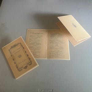RMS Olympic, Carte Du Joir, reprint menu June 3, 1922, Nice!