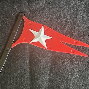 RMS Titanic, White Star Line, Metal 25G Lifeboat Burgee, Authentic Replica,  Solid