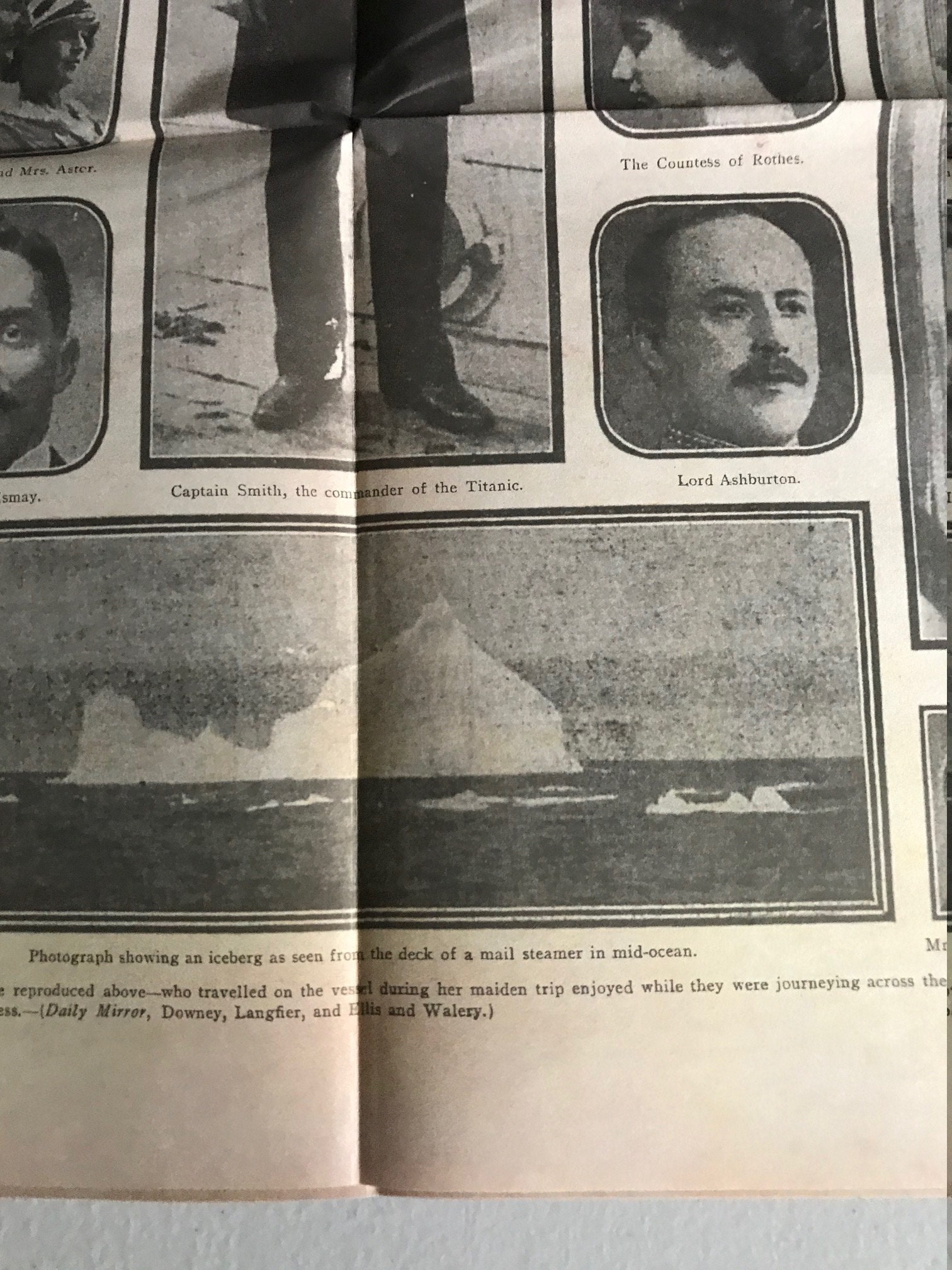 タイタニック号 1912年4月16日付け新聞レプリカ、16ページ