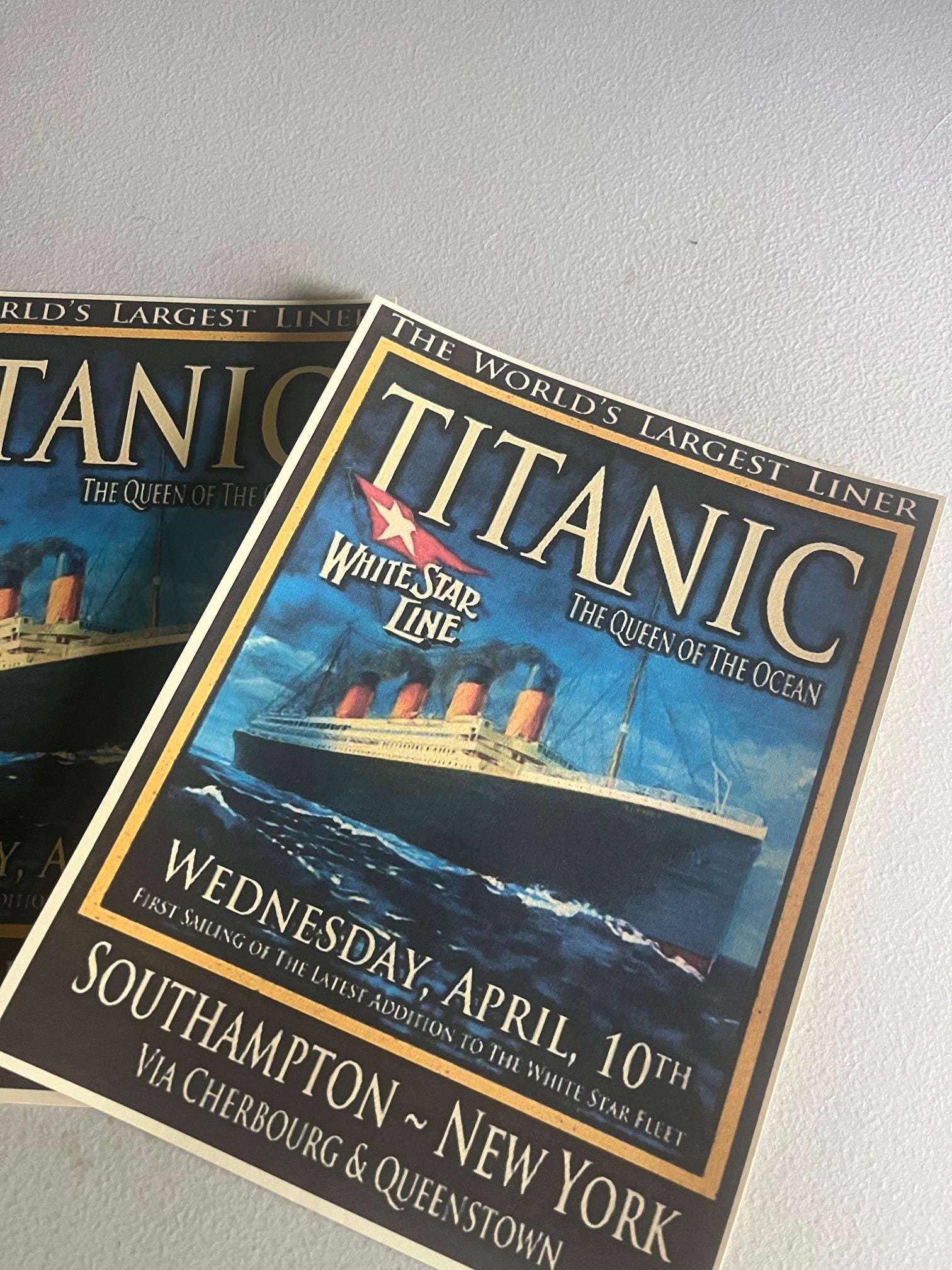 Titanic 初航海 ポスター　証明書付き額入り Titanic 初航海 ポスター 証明書付き額入り 【公式通販】