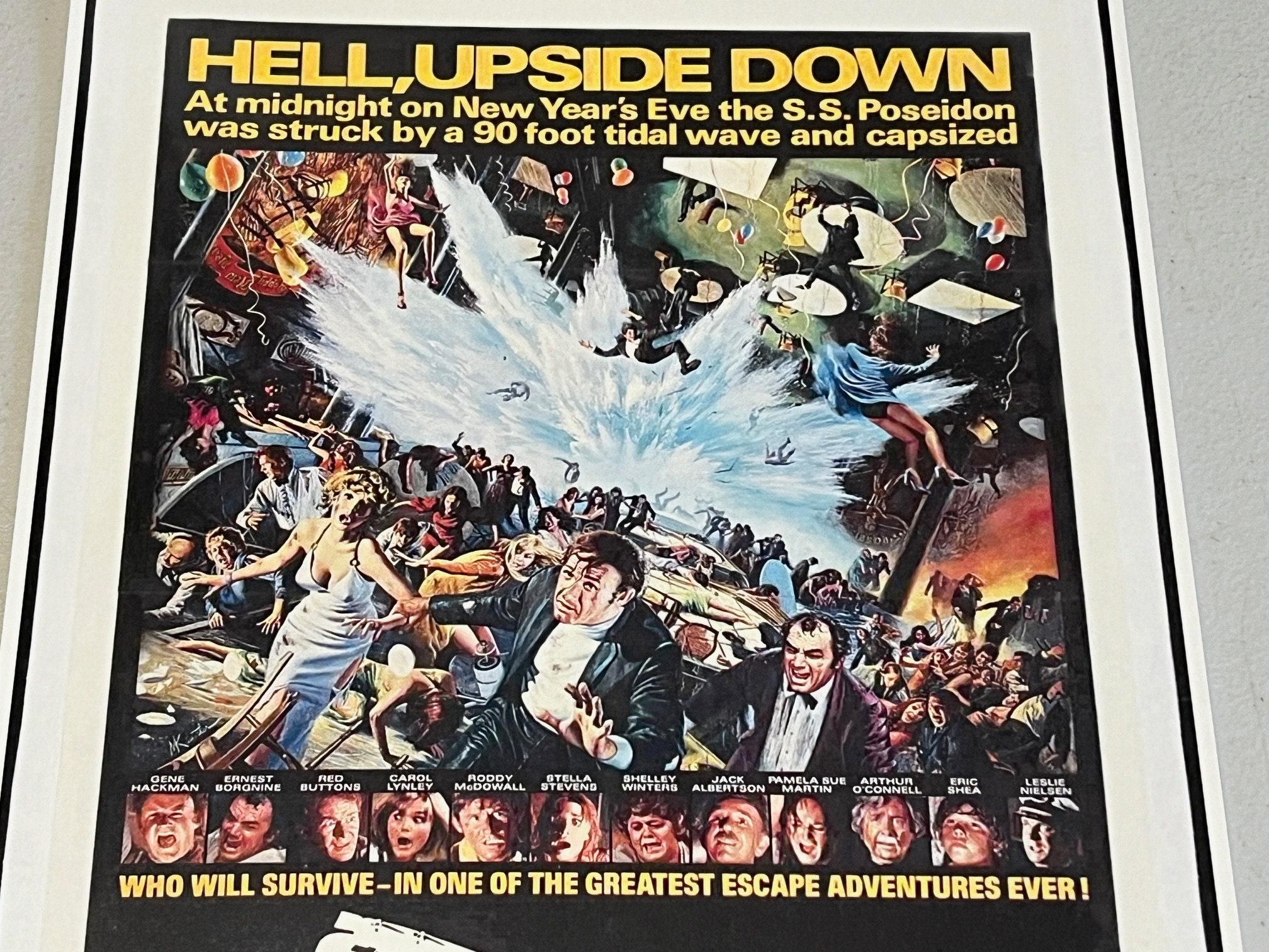 Poseidon Adventure Lobby Card Style Reprint Poster 11x17, Disaster