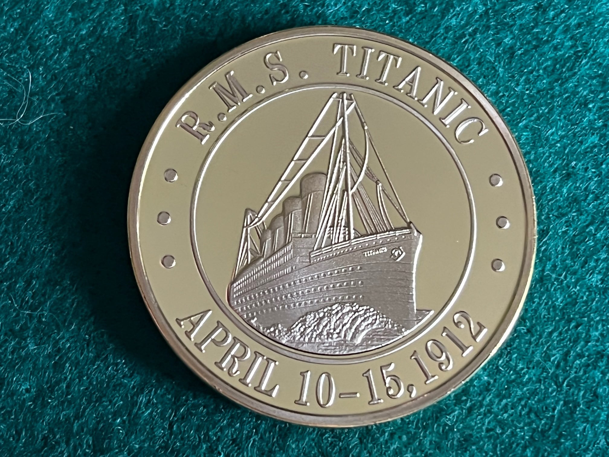 Médaille Commémorative Titanic - Pièce Fer Durable Souvenir Collection - Idée Cadeau Original