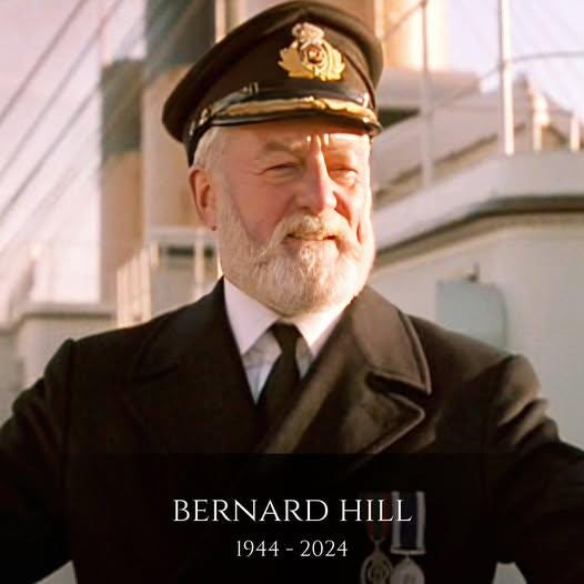 バーナード・ヒル タイタニック号船長 EJ スミスの復刻サイン入り写真