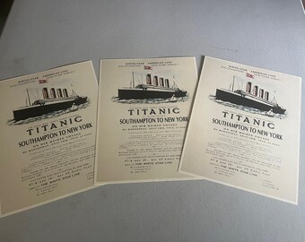 ヴィンテージ タイタニック 1912年 処女航海 ホワイトスター