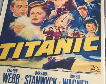 タイタニック号のミニ映画ポスター 4 枚セット 8.5 x 11 インチ