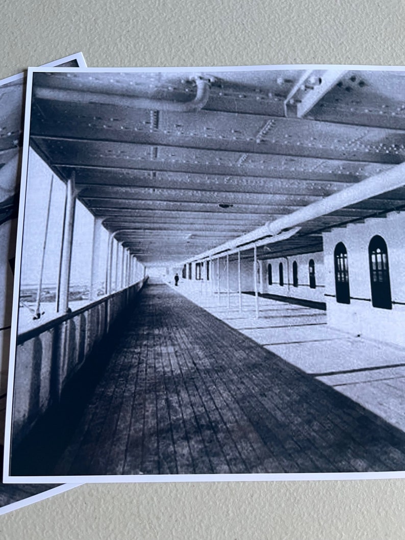 RMS Titanic's Expansive First Class Promenade Deck Etsy