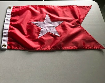 White Star Line RMS Titanic Sewn Burgee Flag 12 x 21 Inches, Heavy Duty Nylon, 2-Sided Titanic Maritime Nautical Decor
