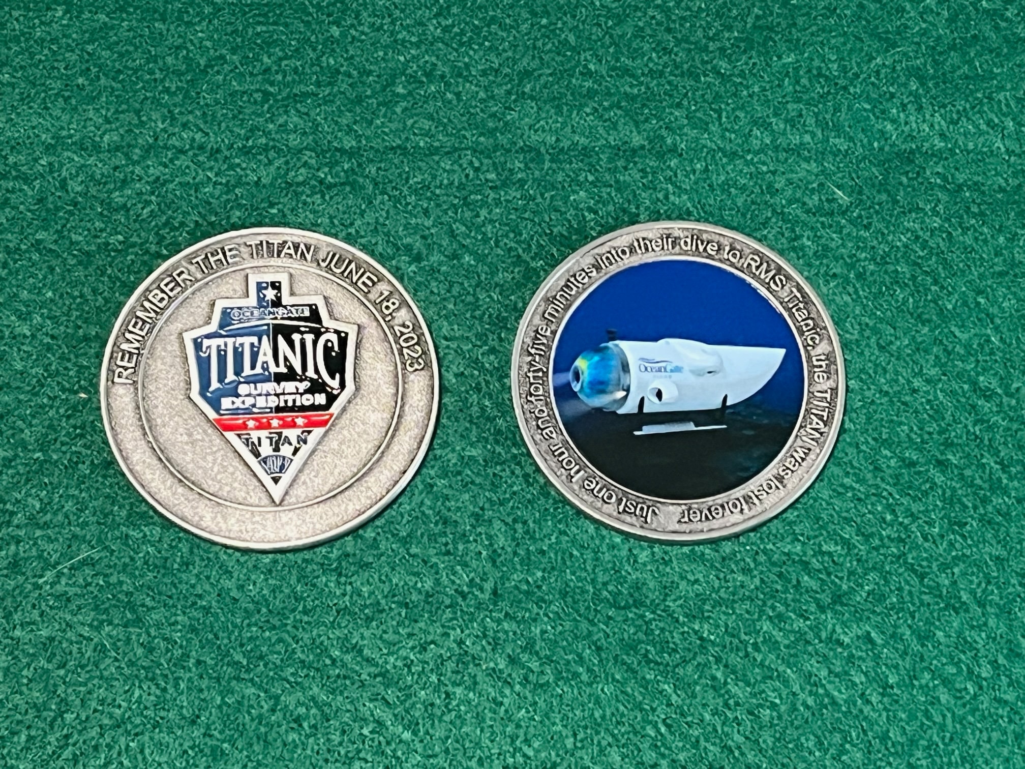 タイタン潜水艇追悼チャレンジコイン、海洋記念碑、オーシャンゲートタイタン災害2023、耐久性のある記念メダル、素晴らしい贈り物 - Etsy 日本