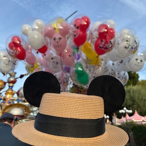 Walt Disney World Straw Hat Beach Vacation Mickey Minnie Mouse Adult OS Walt Disney World Straw Hat Beach Vacation Mickey Minnie  main image 2