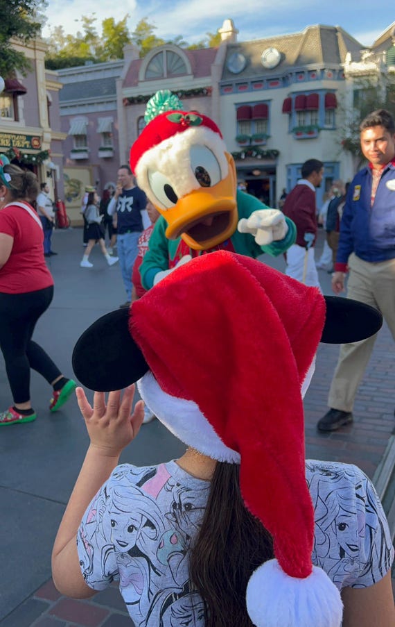 Personalized Mickey Mouse Santa Hat – Disney Christmas  display picture 1