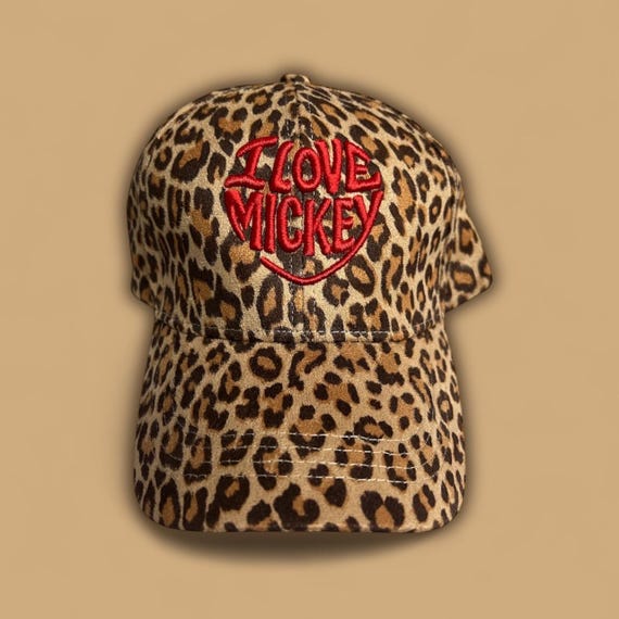 Leopard Mickey Mouse Ears Hat / Baseball Cap Disney Leopard Hats for Women | Mercari main image 4