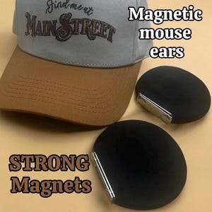 Magnetic Mickey Mouse Ears for Hats, Interchangeable Disneyland Outfit