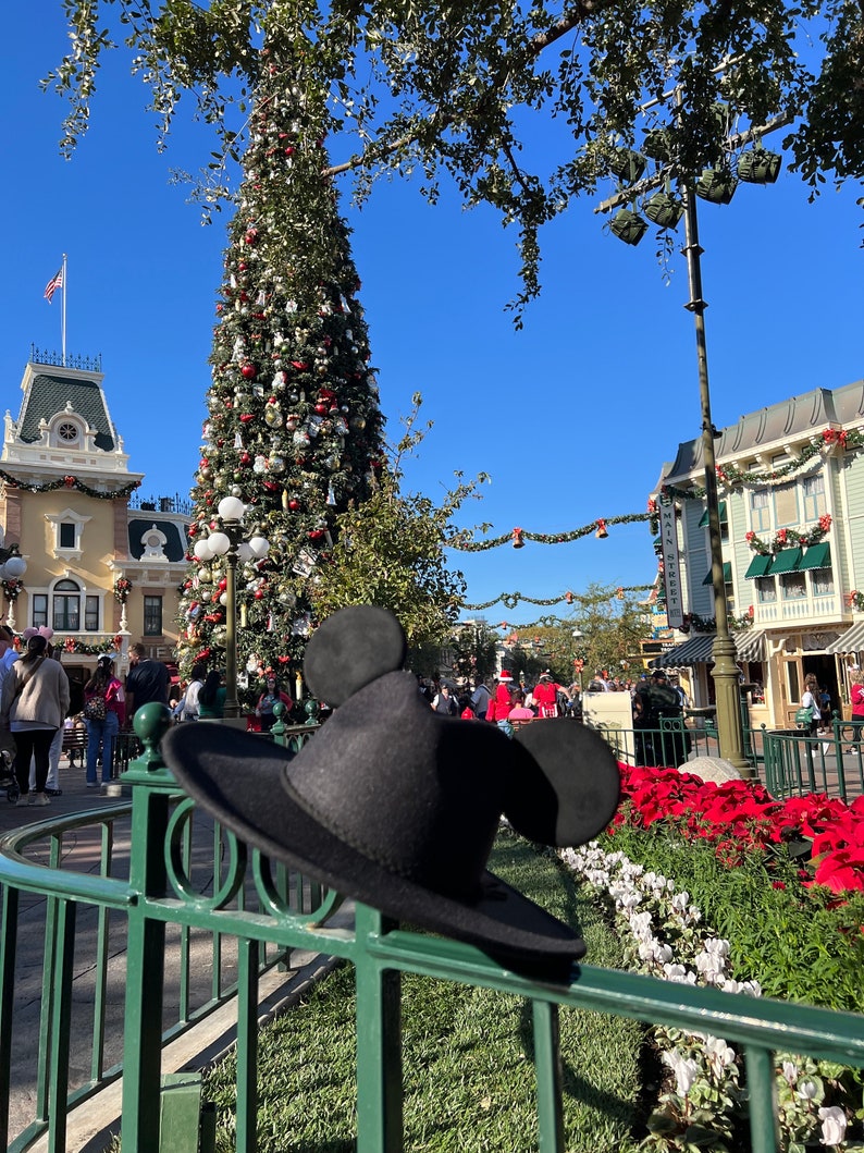 Black Fedora Hat with Mouse Ears – Disney Bound Outfit image 4