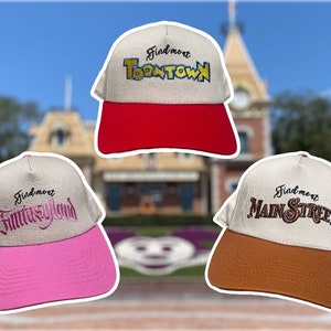 Znajdź mnie w Toontown Fantasyland Main Street Snapback Hat – Unisex Adult & Kids Disney Park Hat dla Disneyland