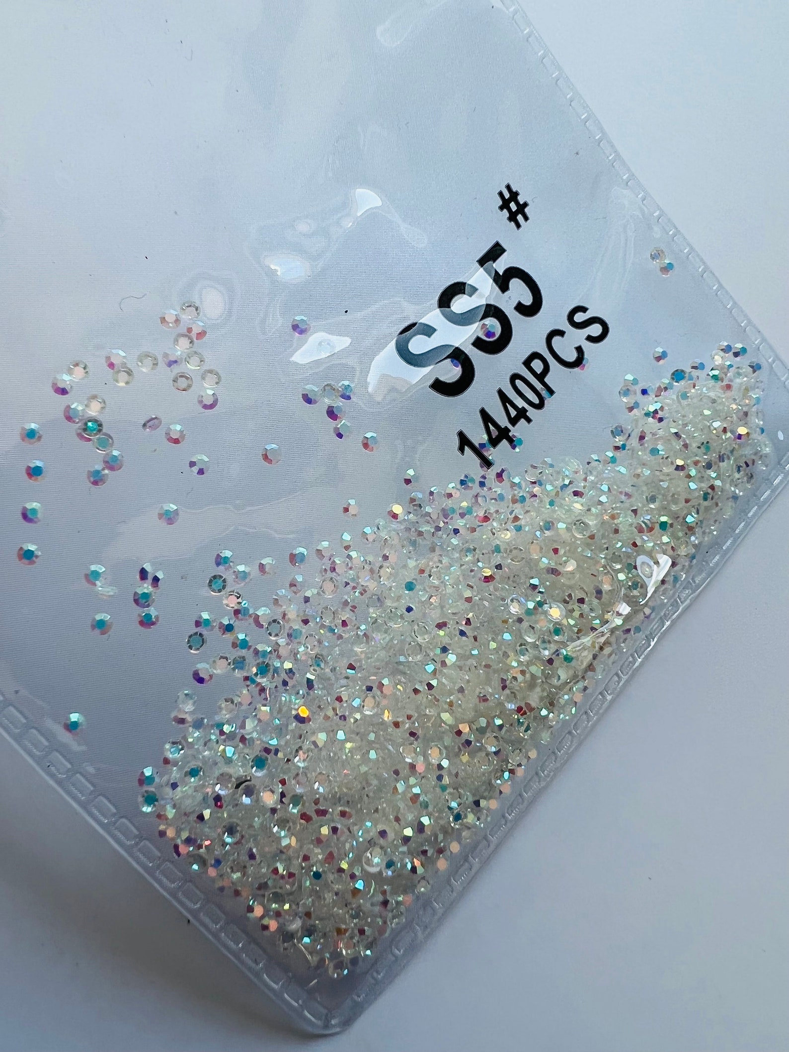1440 Crystal Clear Shiny Rhinestones DIY Craft Clothes Jewelery AB Gems ...