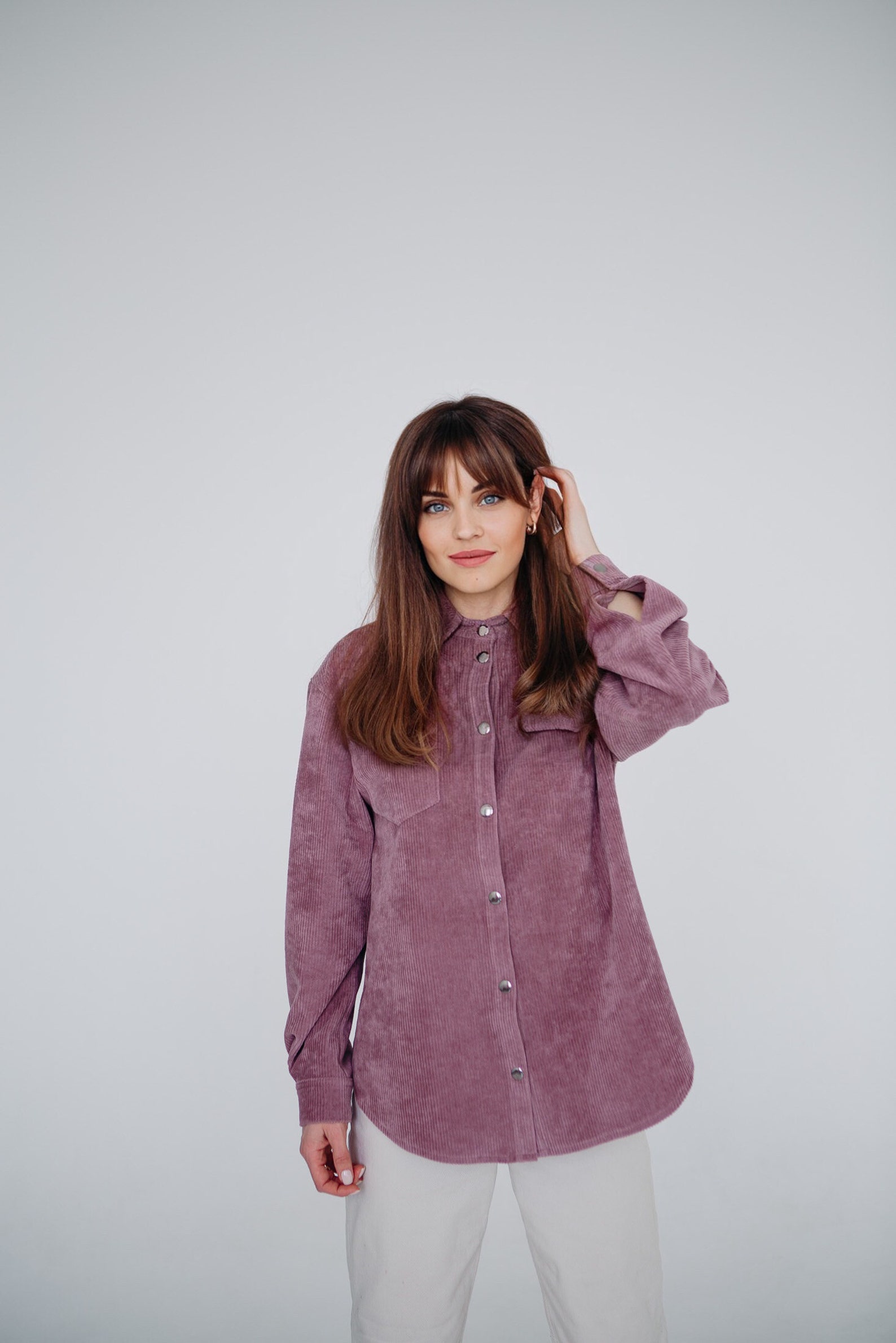 Womens Corduroy Shirts / Purple Corduroy / Shirt Vintage / | Etsy
