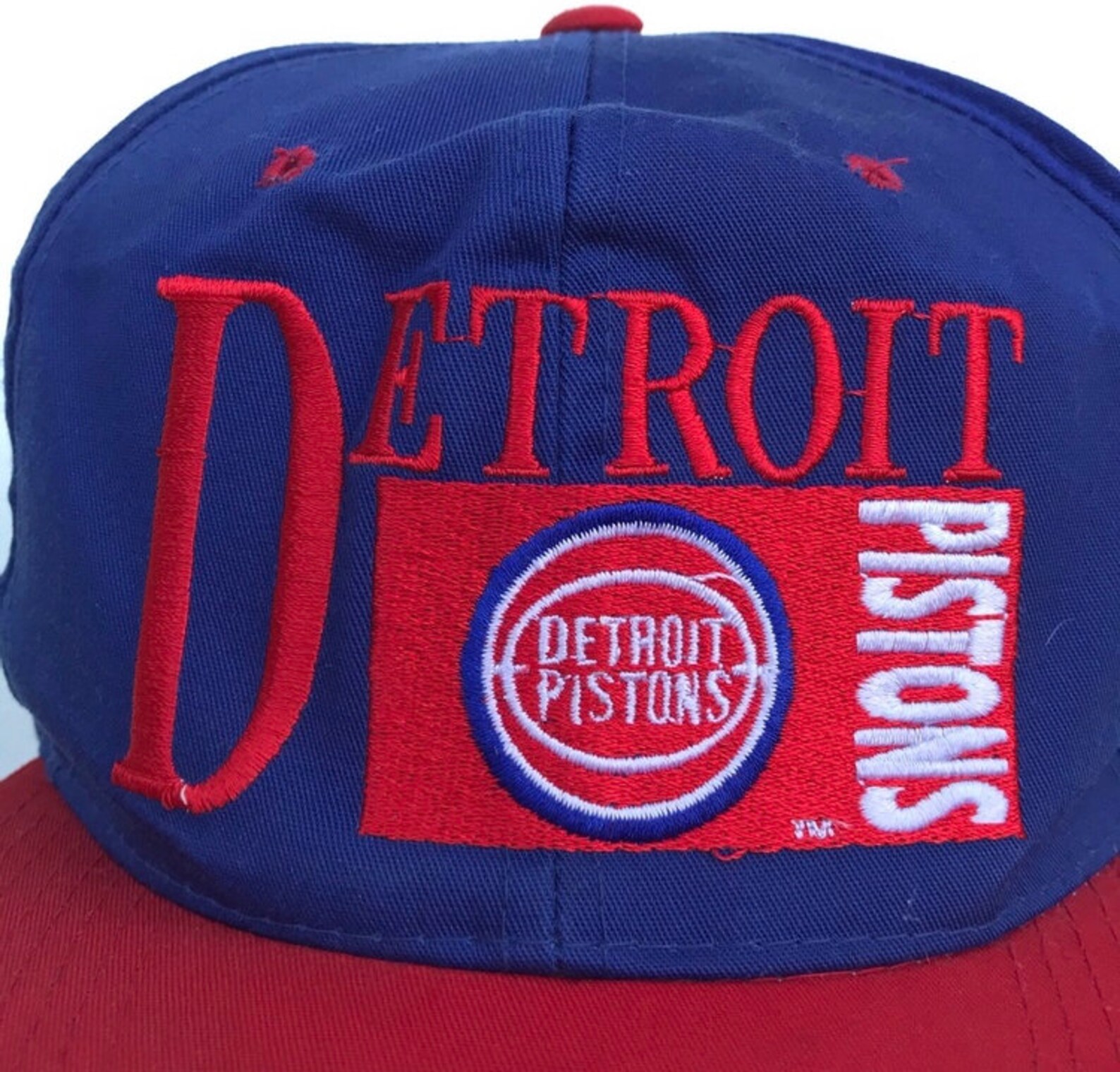 Vintage 90s Detroit Pistons Snapback Pistons Etsy