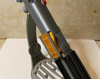 Sable de luz de Anakin y Luke Skwalkers con soporte: réplica de utilería, cosplay de exhibición, impresión 3D