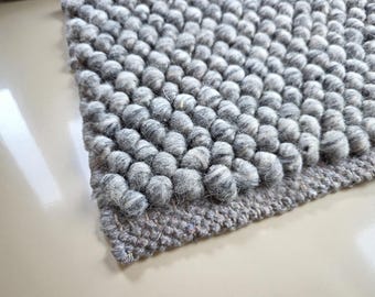 Tappeto da corridoio in lana intrecciata a mano, tappeto da corridoio in misto lana color antracite, tappeto da corridoio per ingresso, tappeto da corridoio per scale, tappeto da soggiorno, tappeto da camera da letto