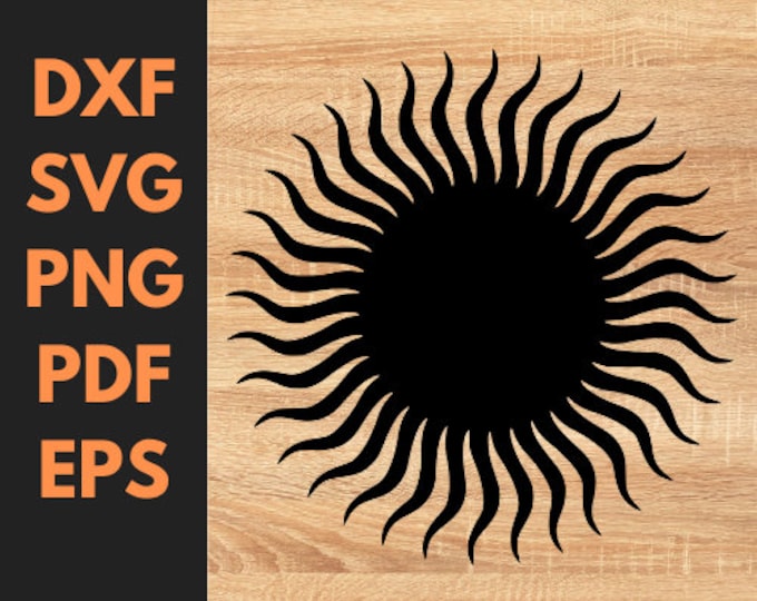 Sun Pdx File Sun Symbol Svg Cut File PNG DXF SVG Downloadable Digital File. - Etsy ...