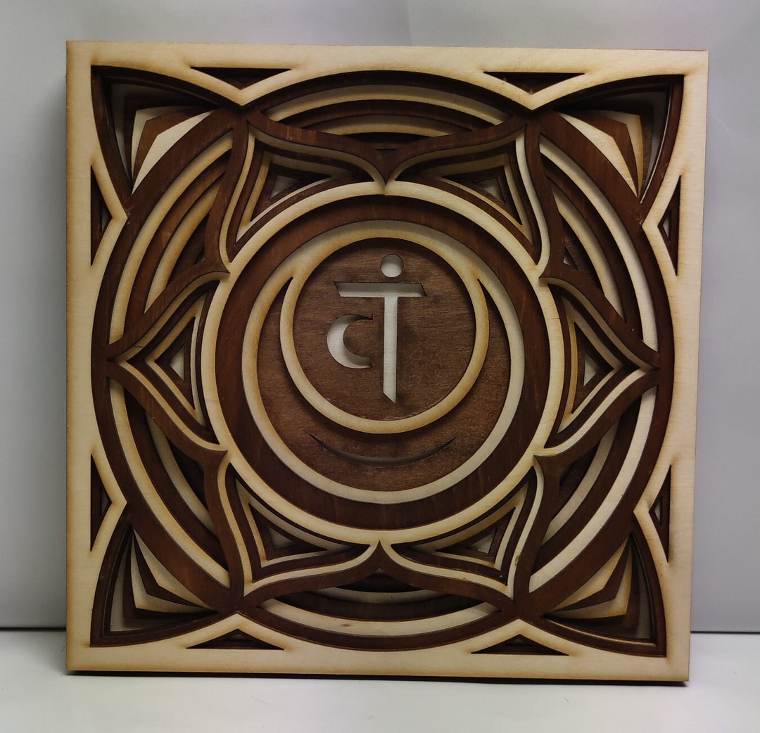 Svadhisthana 2nd Sacral Chakra Mandala Wall Hanging - Handmade Wood ...