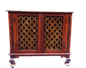 Embossed hand painted exquisite design  cabinet