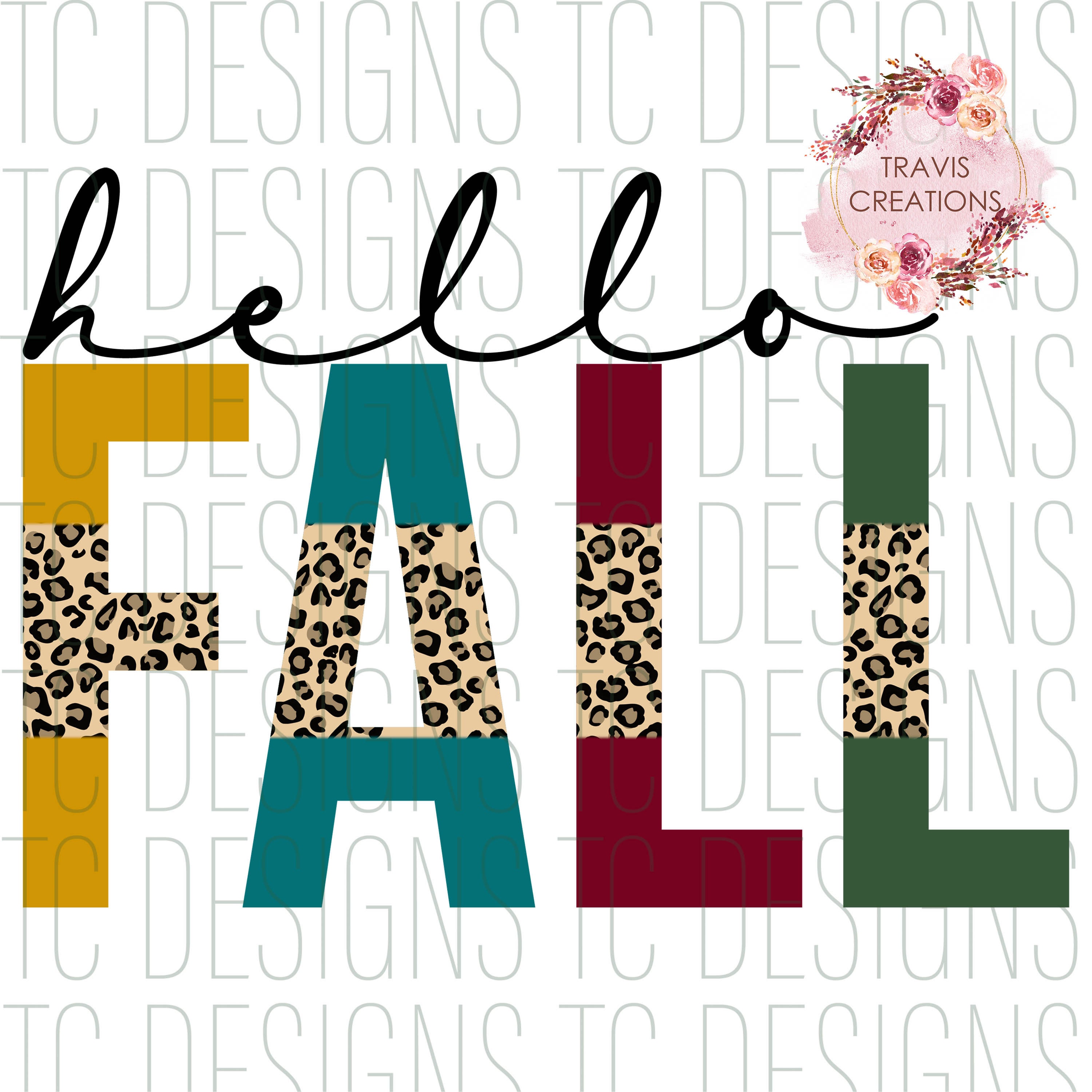 Hello Fall PNG Digital Download for Sublimation or DTG - Etsy