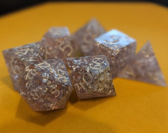 Winter Rose Dice Set