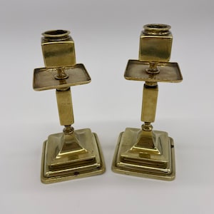 Vintage brass candlesticks
