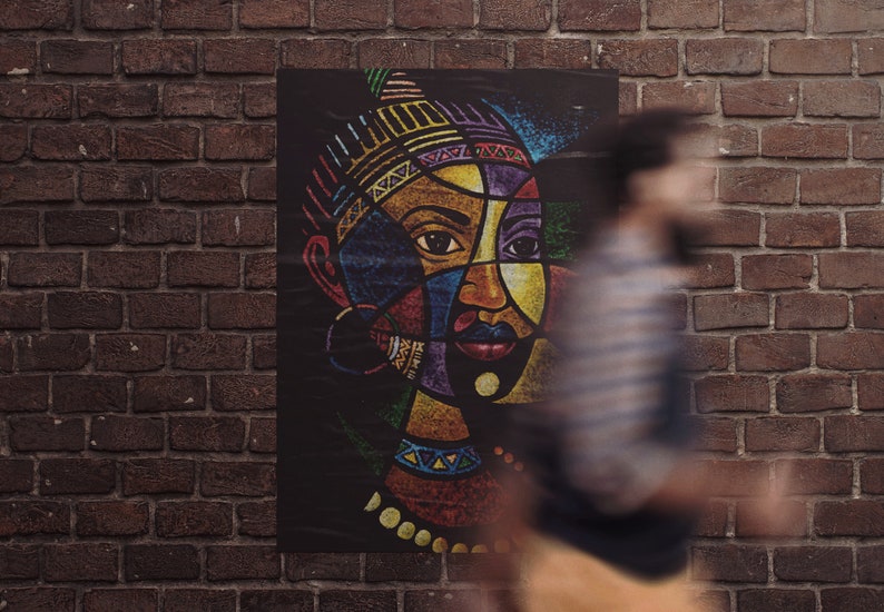 Digital African Art Instant Download Zimbabwe Painting Give Etsy