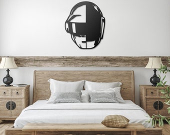 daft punk homework cassette Daft Punk RAM Mask Logo Die-Cut Metal Premium Wall Art Sign