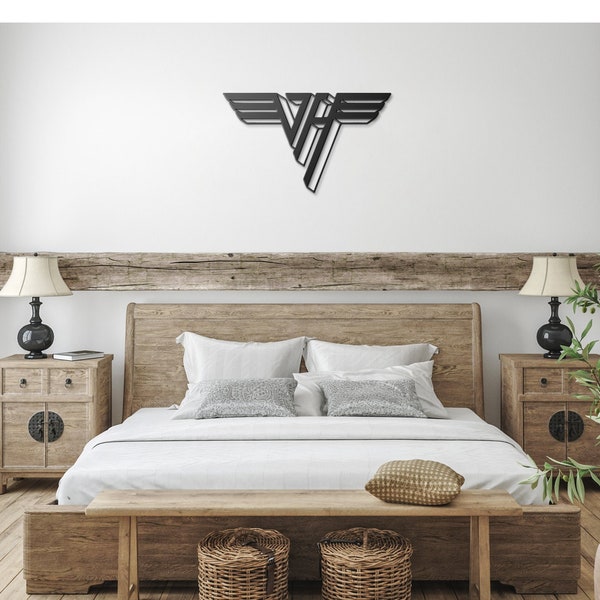Van Halen VH Wings Logo Die-Cut Metal Premium Wall Art Sign