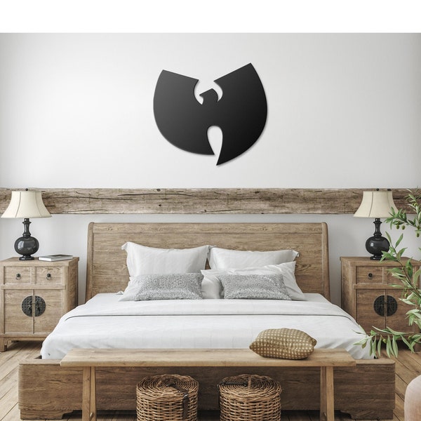 Wu Tang Clan W Logo Die-Cut Metal Premium Wall Art Sign