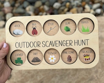 Outdoor Scavenger Hunt, Nature Walking Activity, Discovery Education Board