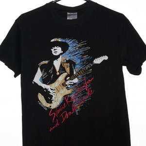 Vintage 1990 STEVIE RAY VAUGHN tour shirt . In Step Tour 1990 . Vintage rock t-shirt .