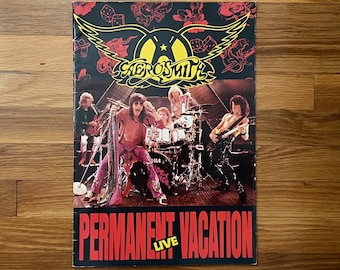 AEROSMITH ! Permanent Vacation Live Tour -EURO tour book !!