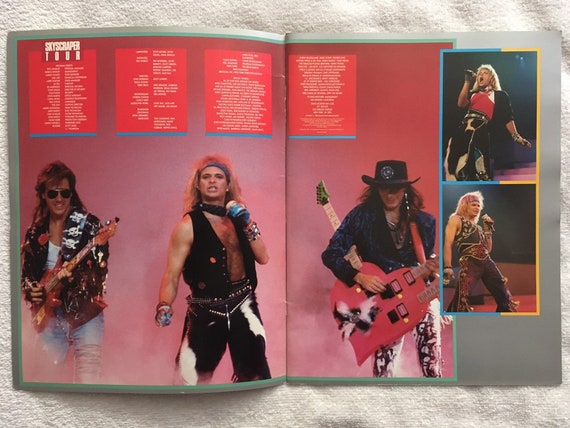 Vintage DAVID LEE ROTH Skyscraper Tour 1988 Tour Program - Etsy