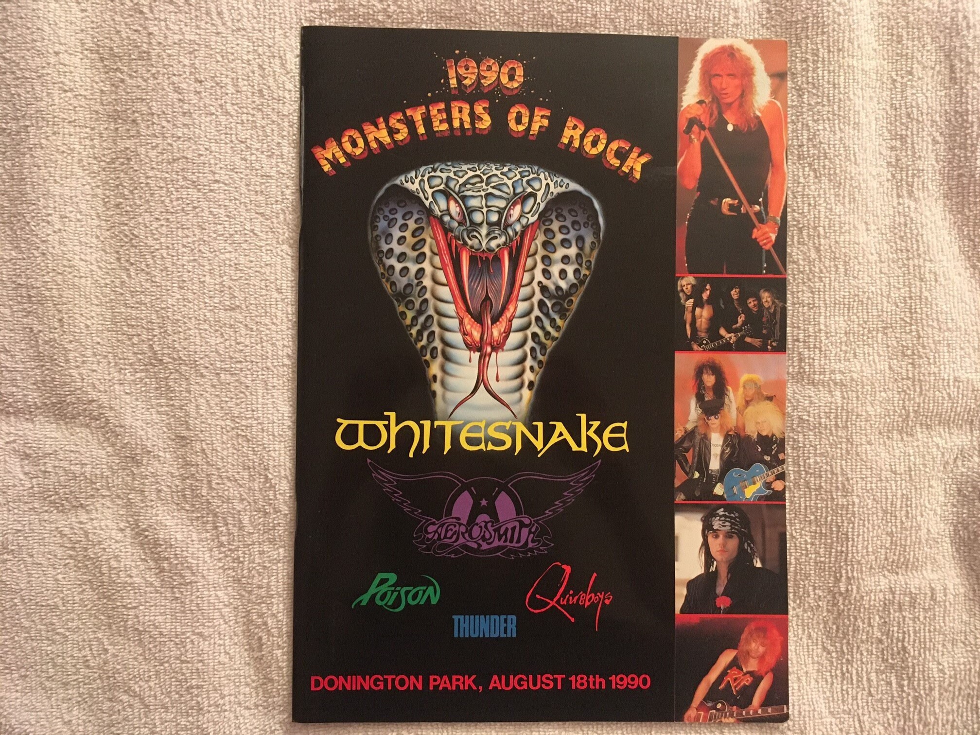 Monsters of Rock, Donington Festival 1990 Program . Bands
