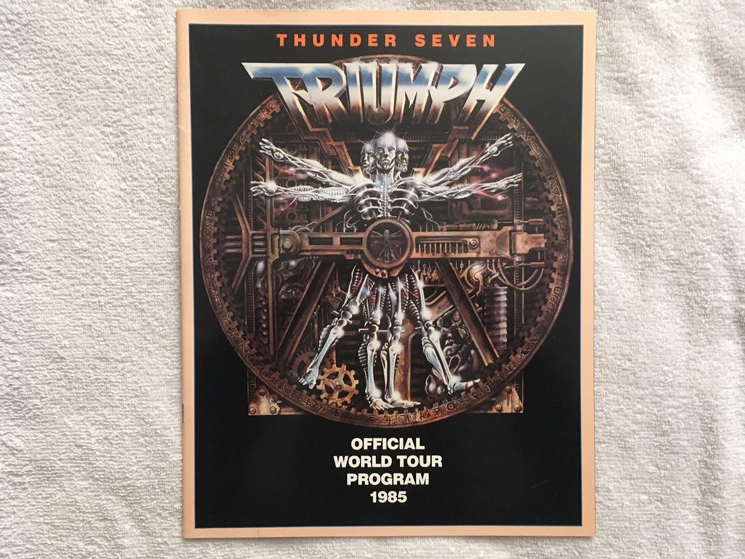 Vintage TRIUMPH THUNDER SEVEN World Tour 1985 Tour Program Tour Book