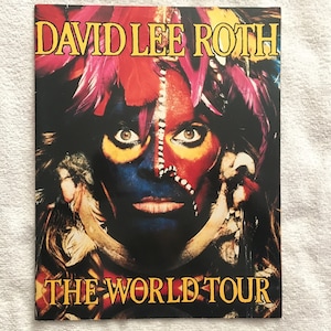 Vintage - DAVID LEE ROTH - The World Tour 1986  - tour program ( tour book ) . Eat em and Smile !!
